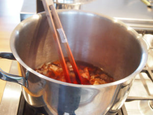 boiling vegetables for natural dye