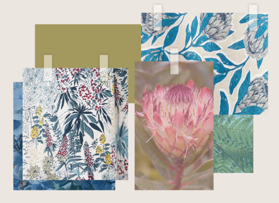 Floral prints and botanical colours, inspired by Cornish gardens